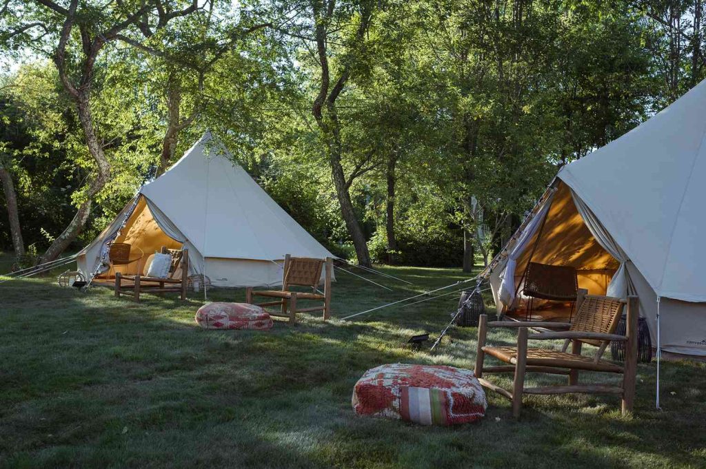 Create Peaceful Health Retreats in Nature with 5m Bell Tents
